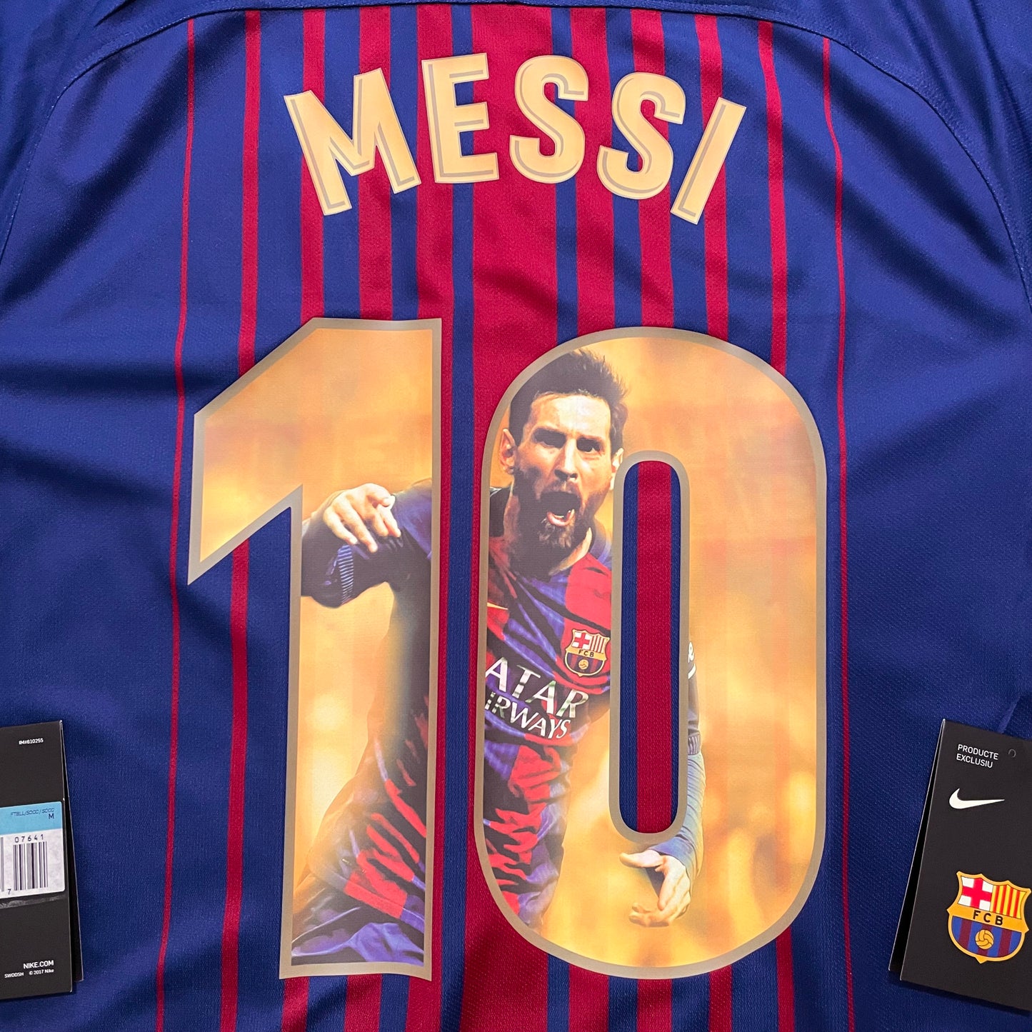 2017-2018 FC Barcelona home shirt #10 Messi (Tribute Number) (M)