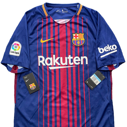 2017-2018 FC Barcelona camiseta local #10 Messi (Número de homenaje) (S)