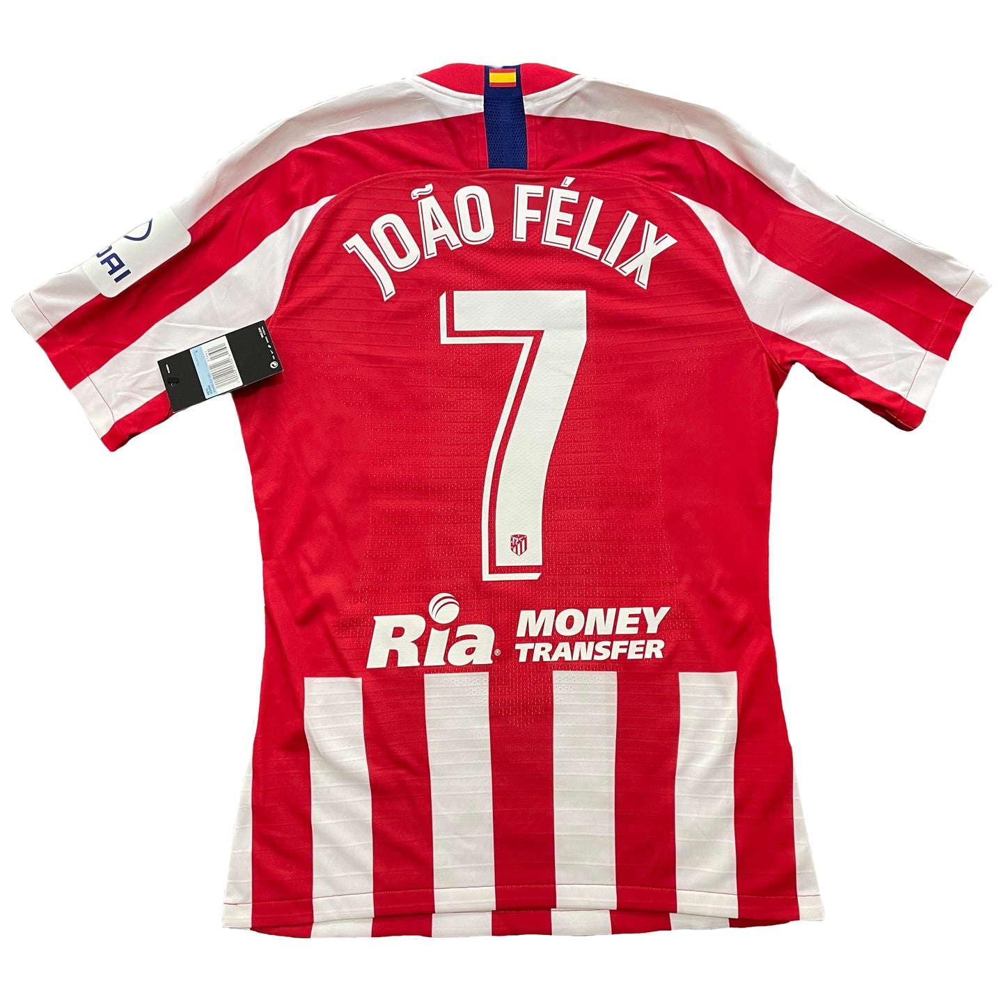 <tc>2019-2020 Atlético de Madrid Match Issue camiseta local LaLiga #7 João Félix (M)</tc>