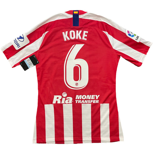 <tc>2019-2020 Atlético de Madrid Match Issue camiseta local LaLiga #6 Koke (M)</tc>