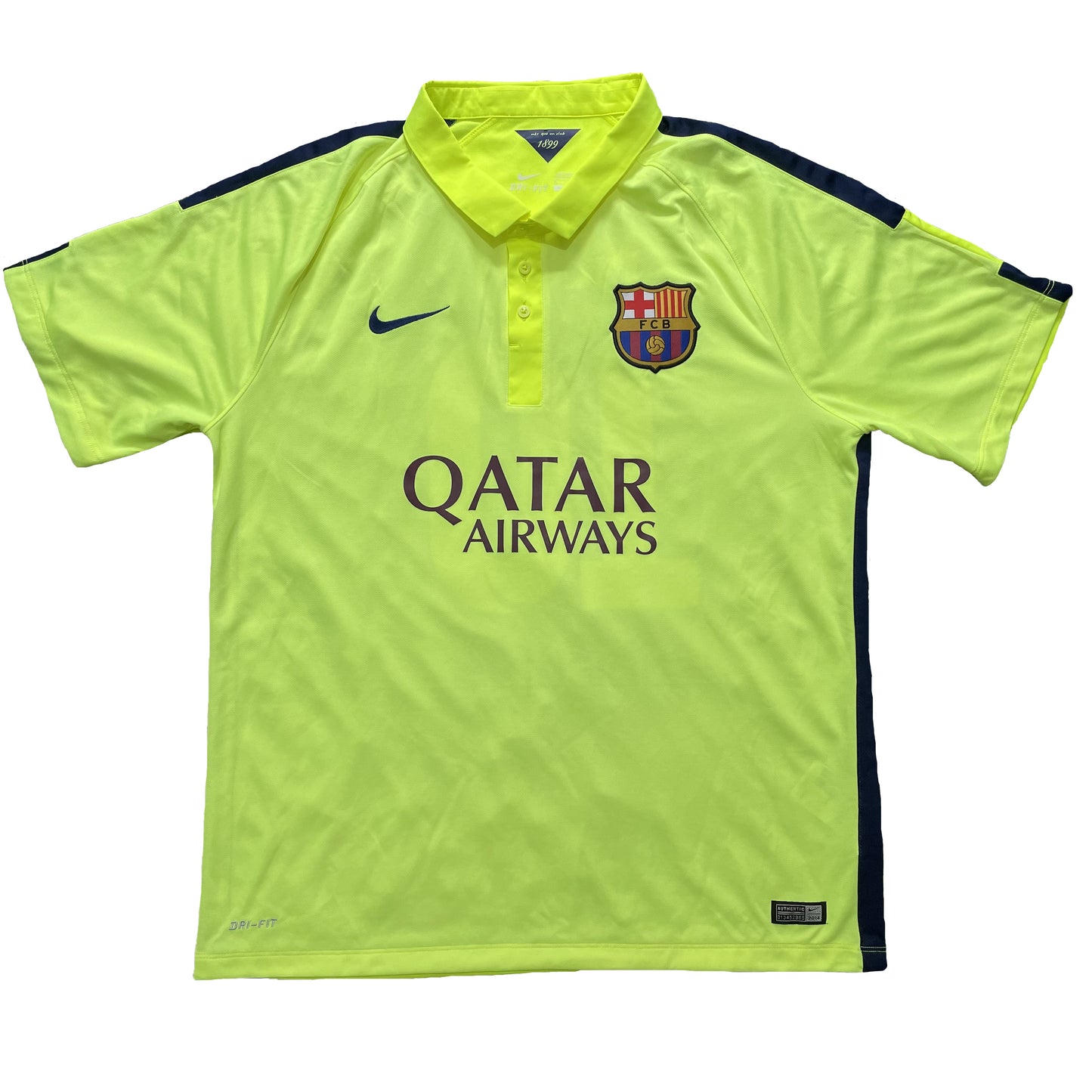 <tc>2014-2015 FC Barcelona camiseta visitante #10 Messi (XL)</tc>