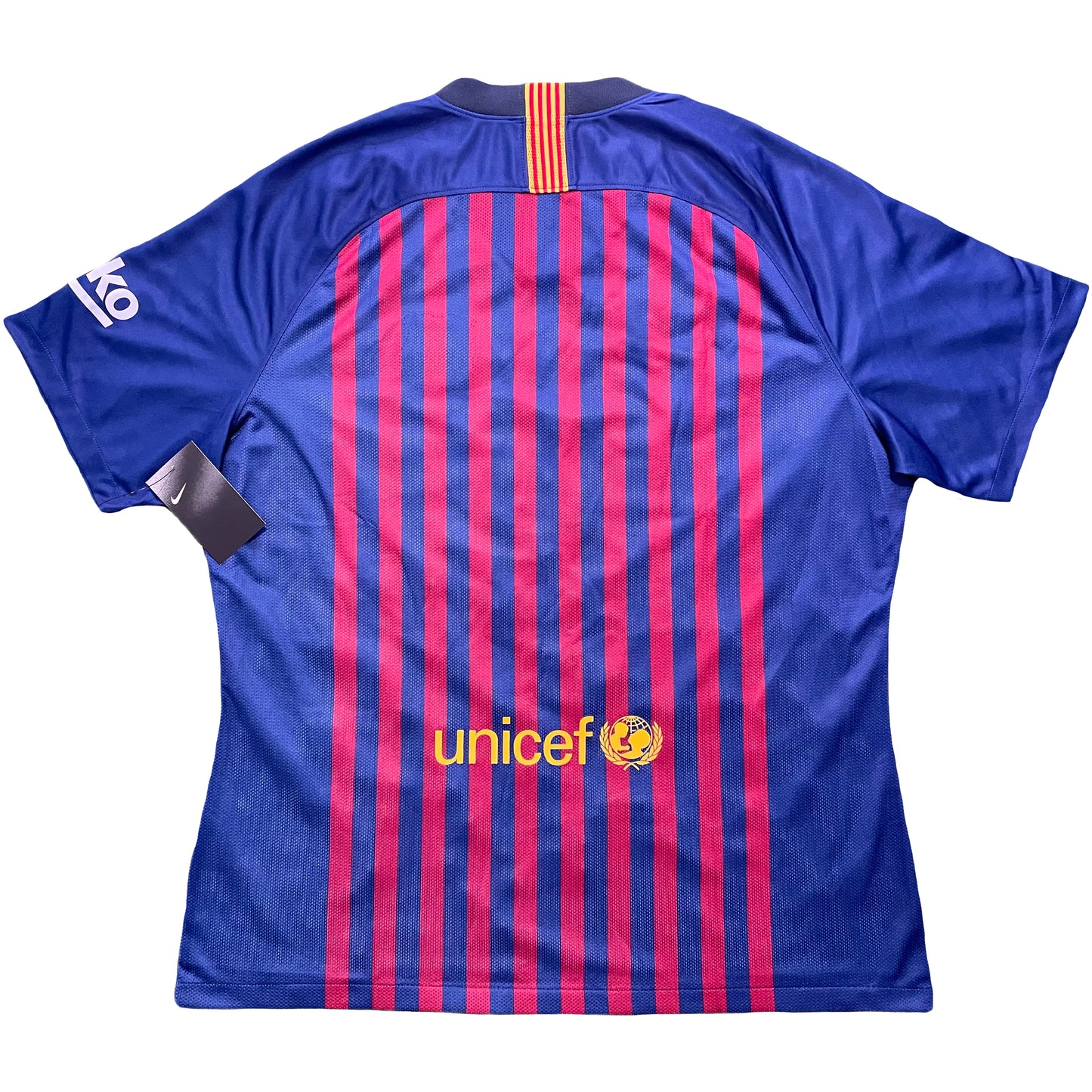 <tc>2018-2019 FC Barcelona camiseta local player issue de categor&iacute;as inferiores (XXL)</tc>