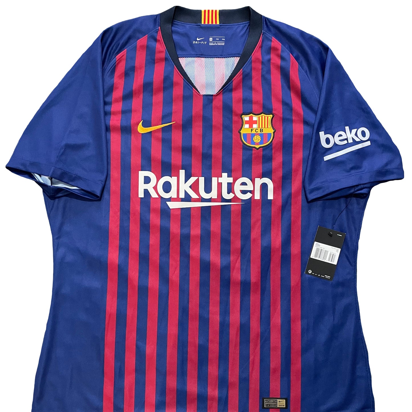 2018-2019 FC Barcelona youth team player issue home shirt (XXL)