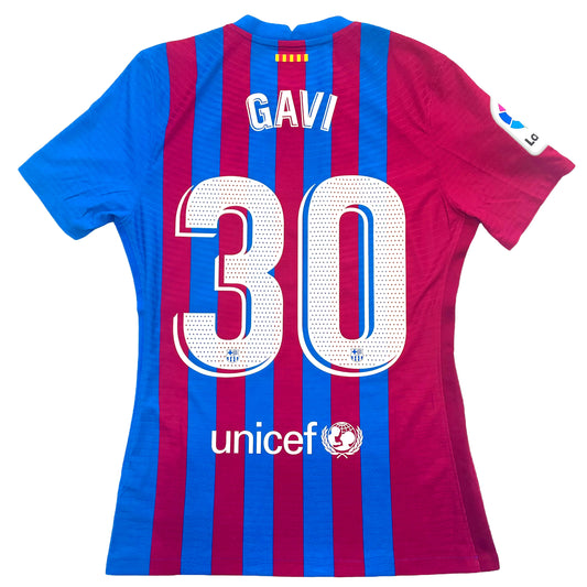 2021-2022 FC Barcelona Player Issue camiseta local #30 Gavi (M)
