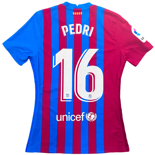 2021-2022 FC Barcelona Player Issue home shirt #16 Pedri (M)