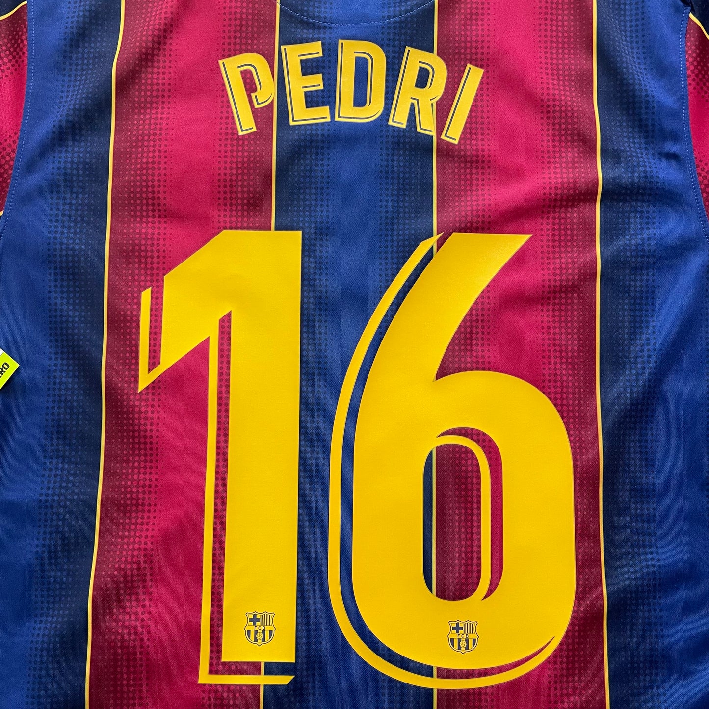 <tc>2020-2021 FC Barcelona camiseta local #16 Pedri (S, M, L, XL, XXL)</tc>